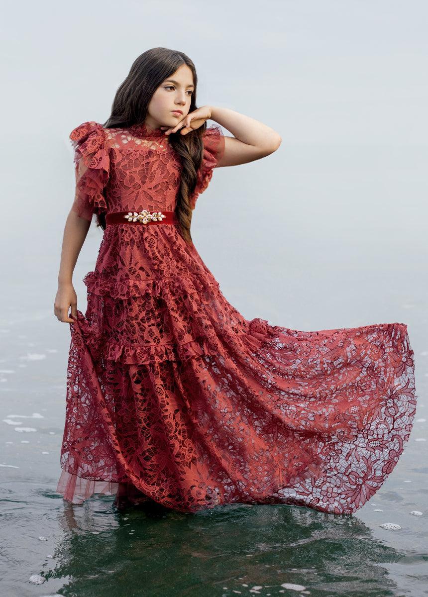 Alethea Impact Dress in Marsala product image