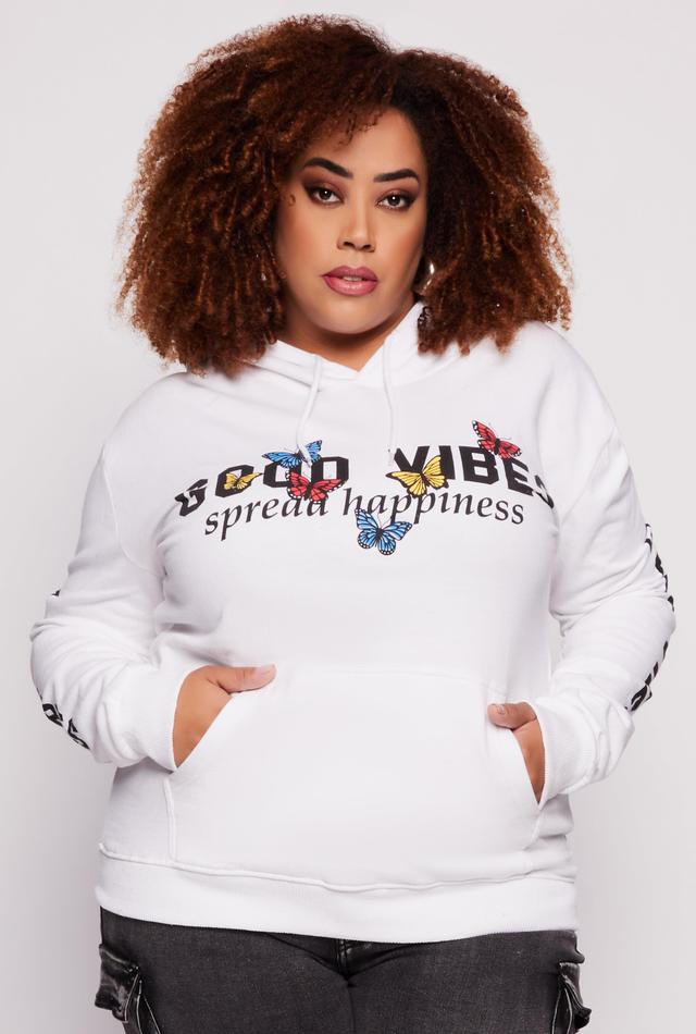 Womens Plus Size Good Vibes 93 Hoodie Product Image