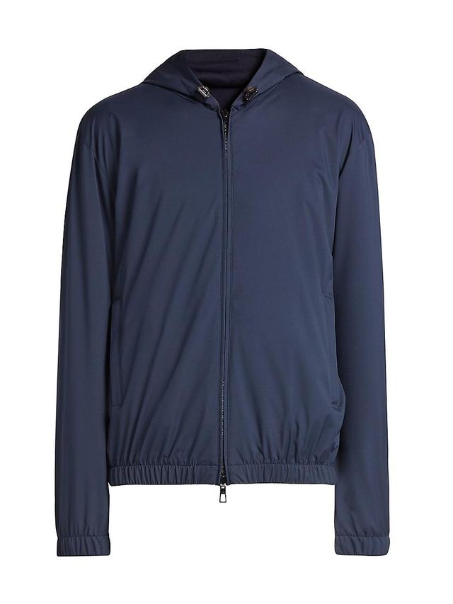 Mens Hooded Bomber Jacket Product Image