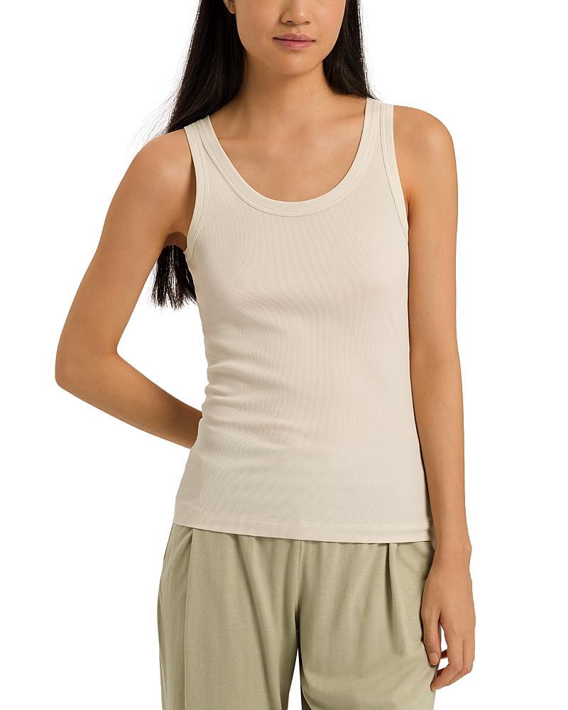 Womens Sleep And Lounge Ribbed Cotton Tank Top Product Image