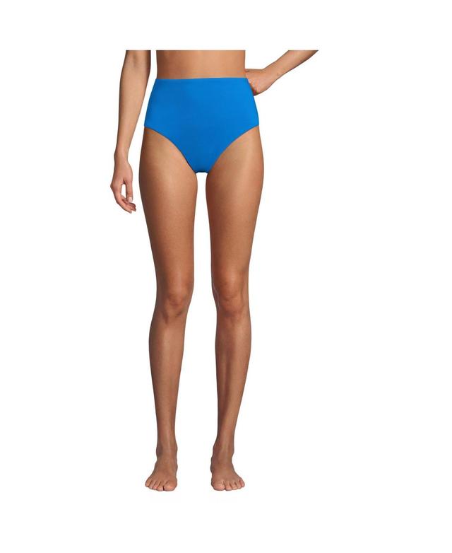 Lands End Womens Smoothing Control High Waisted Bikini Bottoms Product Image