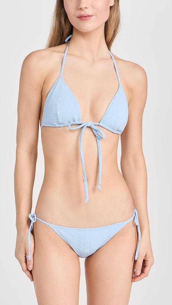 Lisa Marie Fernandez Retro Padded Triangle Bikini Set | Shopbop Product Image