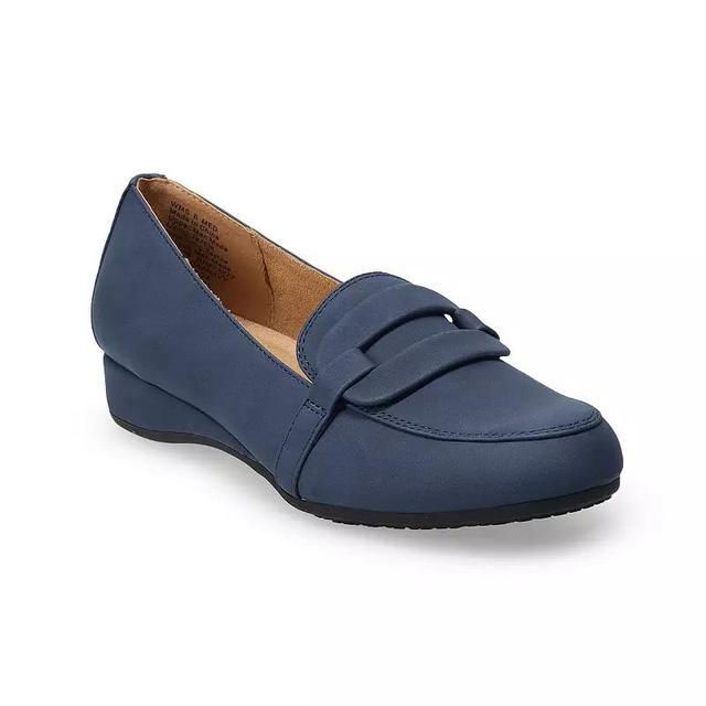 Croft & Barrow Griselda Womens Dressy Loafers Blue Product Image