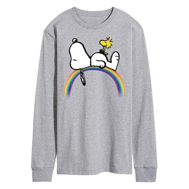 Mens Peanuts Snoopy Long Sleeve Graphic Tee Product Image