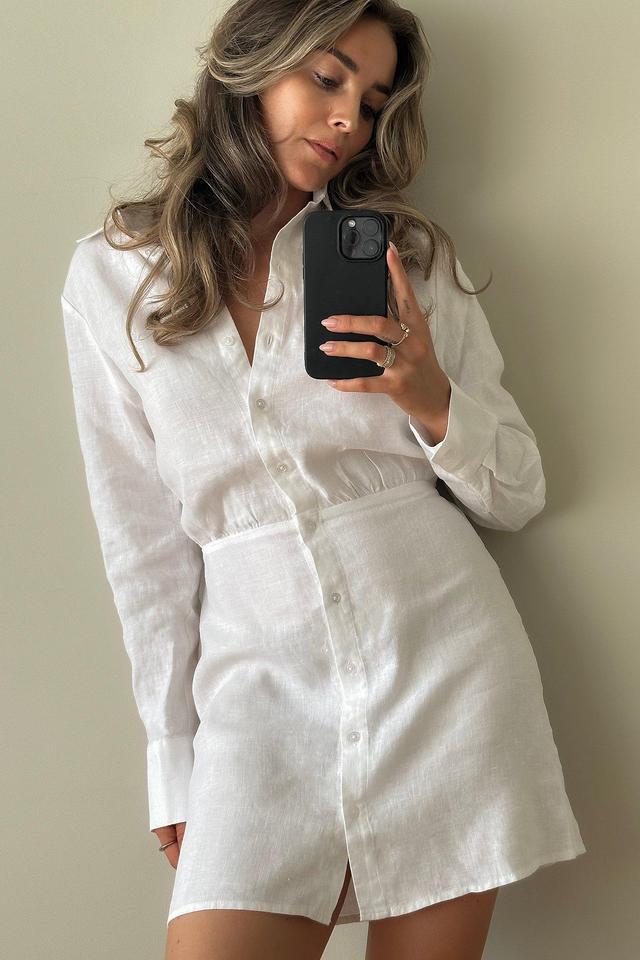 Linen Shirt Dress Product Image