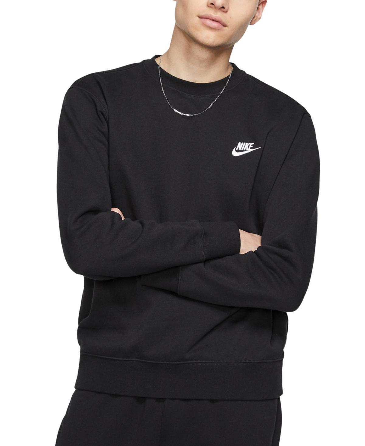 Mens Nike Club Fleece Crew Green Horizon Product Image