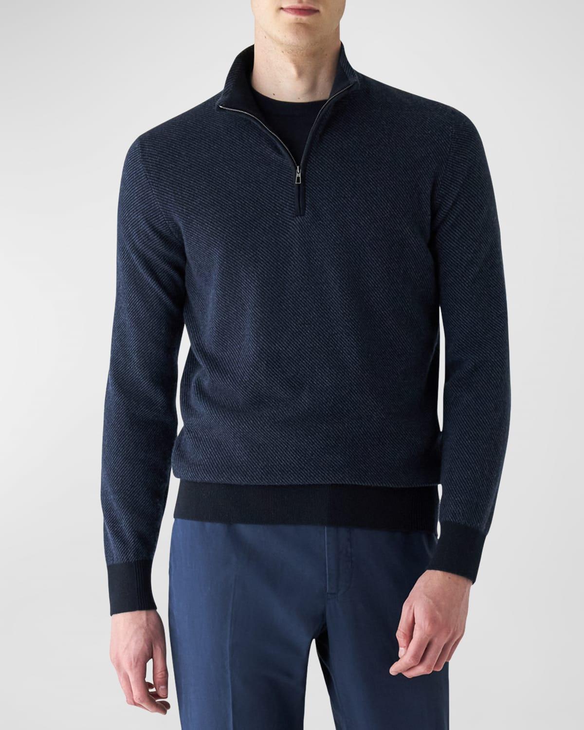 Mens Roadster 1/4-Zip Cashmere Sweater Product Image