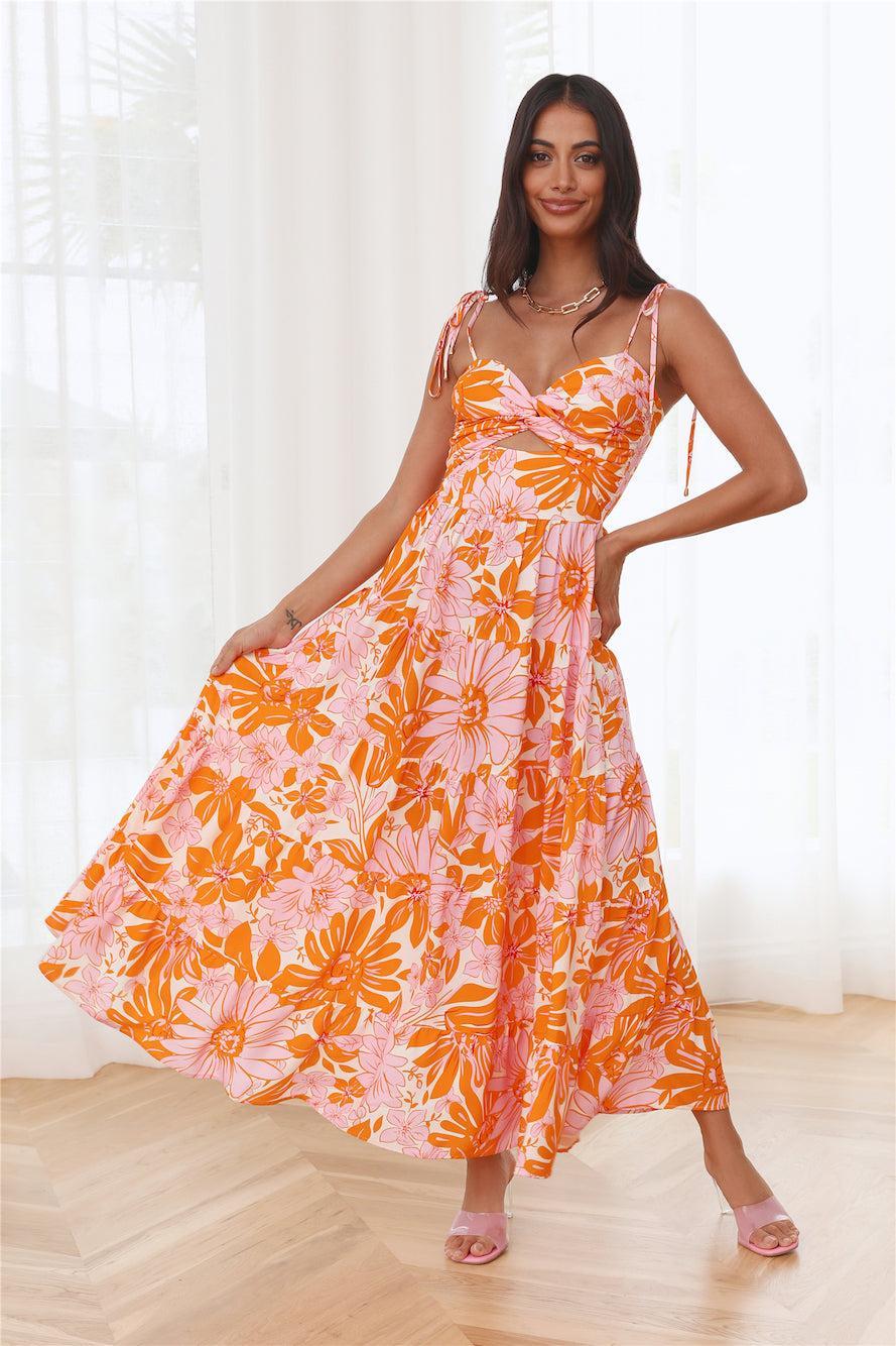 Summer Activity Maxi Dress Orange Product Image