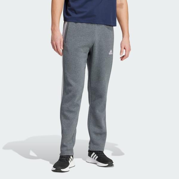 Essentials 3-Stripes Open Hem Fleece Pants Product Image