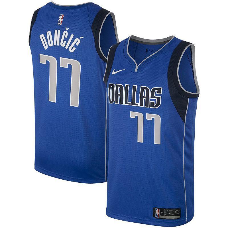 Mens and Womens Nike Luka Doncic Dallas Mavericks Swingman Jersey - Navy Product Image