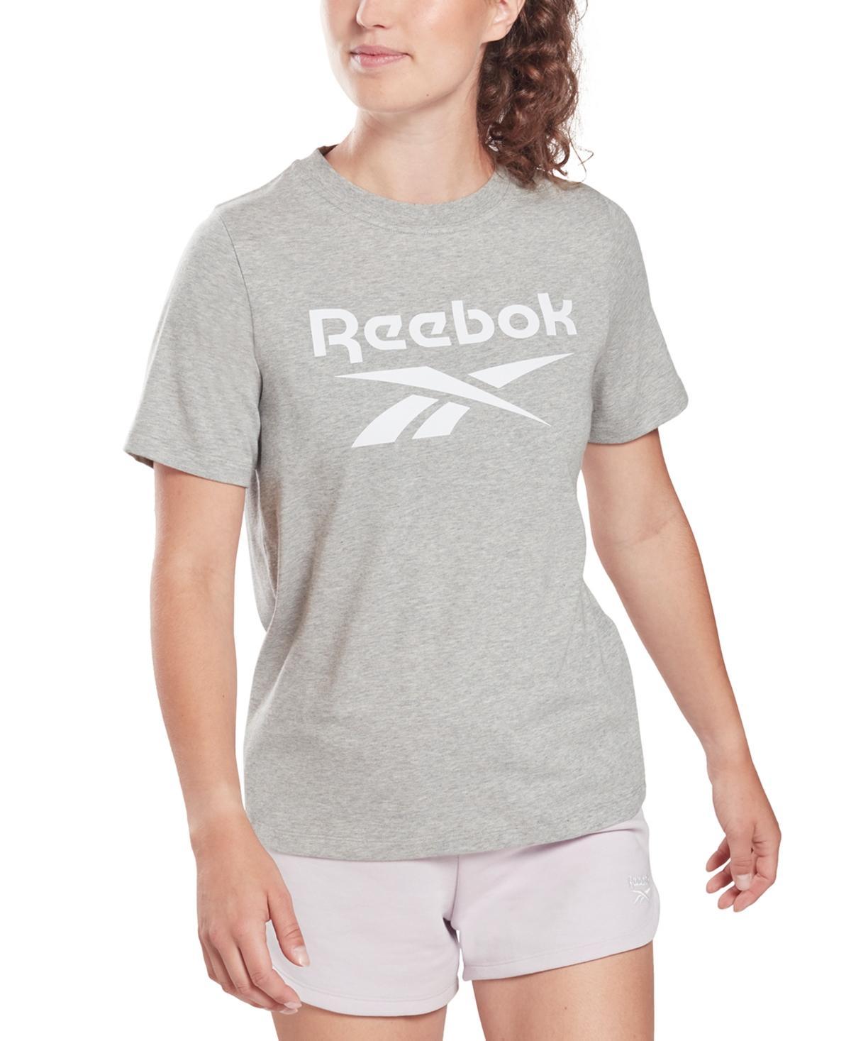 Reebok Womens Reebok Identity Big Logo T-Shirt - Womens Black Product Image