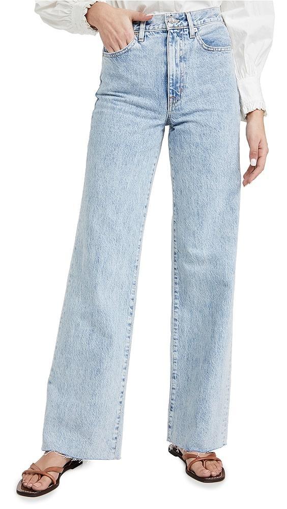 SLVRLAKE Grace High Rise Wide Leg Jeans | Shopbop Product Image