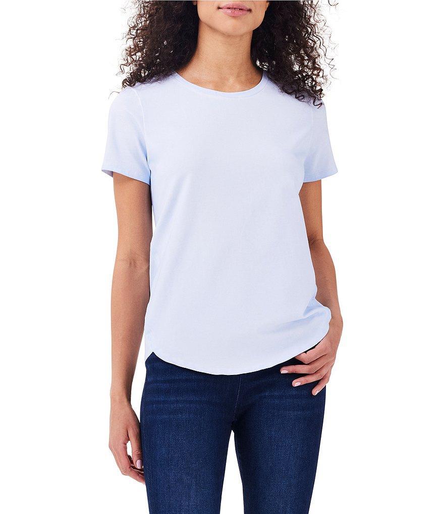 NIC + ZOE Solid Knit Crew Neck Short Sleeve Relaxed Fit Tee Product Image