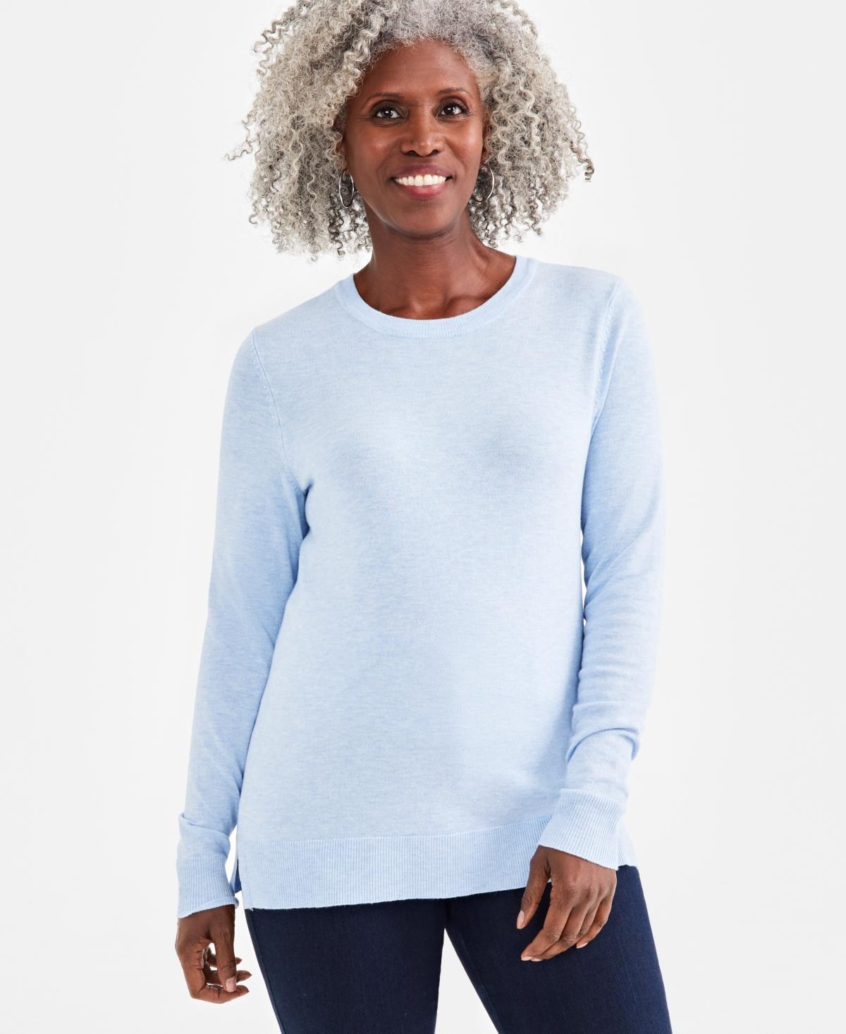 Style & Co Womens Long Sleeve Crewneck Sweater, Created for Macys Product Image