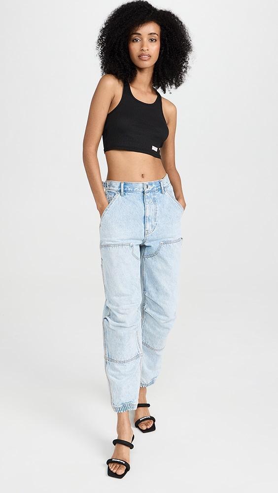 Alexander Wang Womens Cropped Classic Racer Tank | Shopbop Product Image