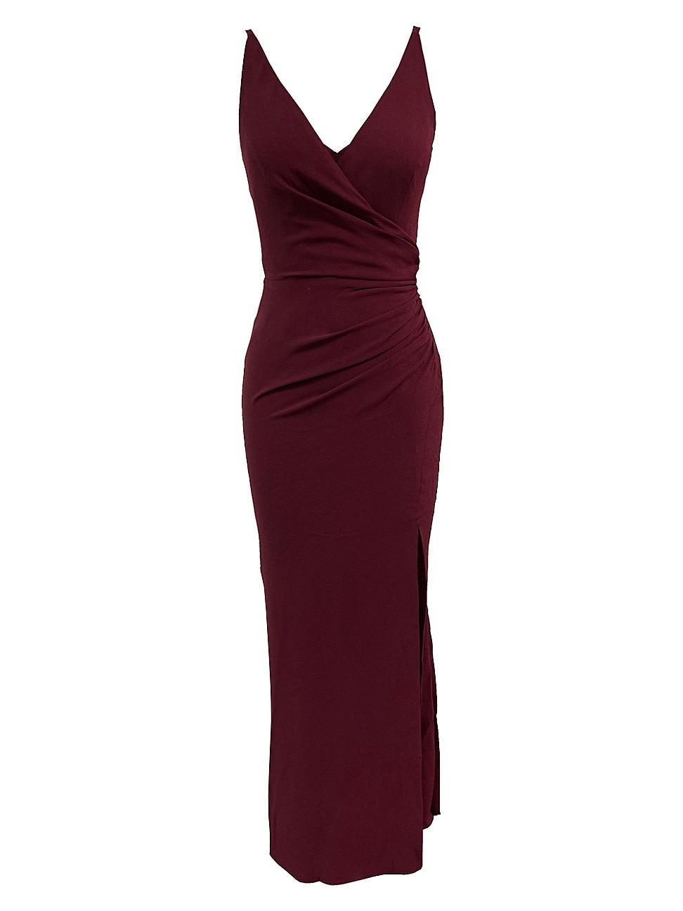 Womens Jordan Sleeveless Ruched Gown Product Image