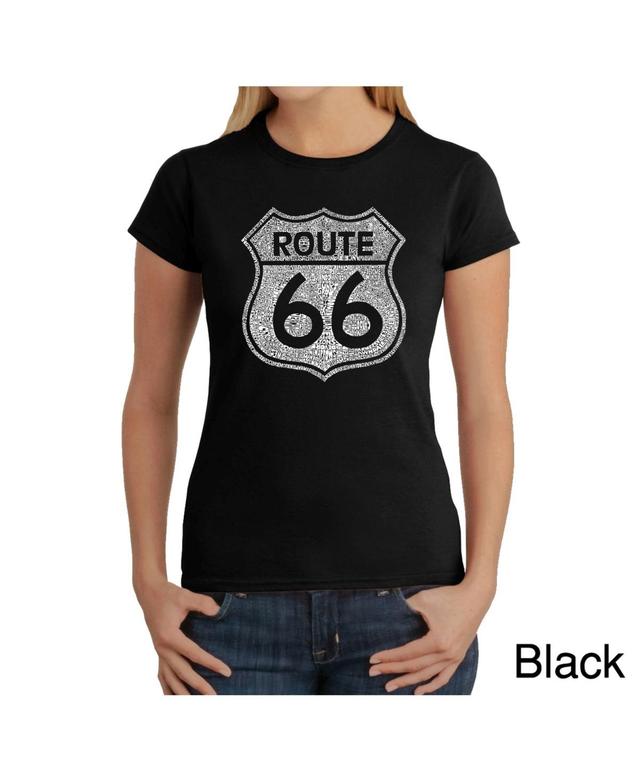 Womens Word Art T-Shirt - Route 66 Product Image