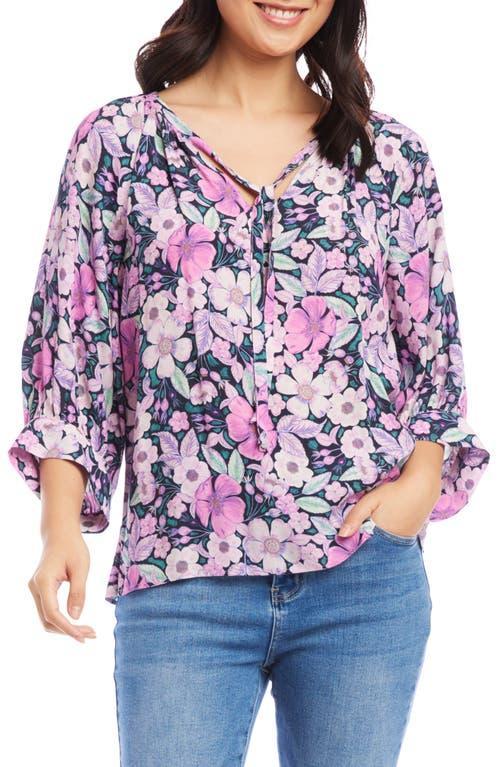 Karen Kane Floral Blouson Sleeve Top Product Image