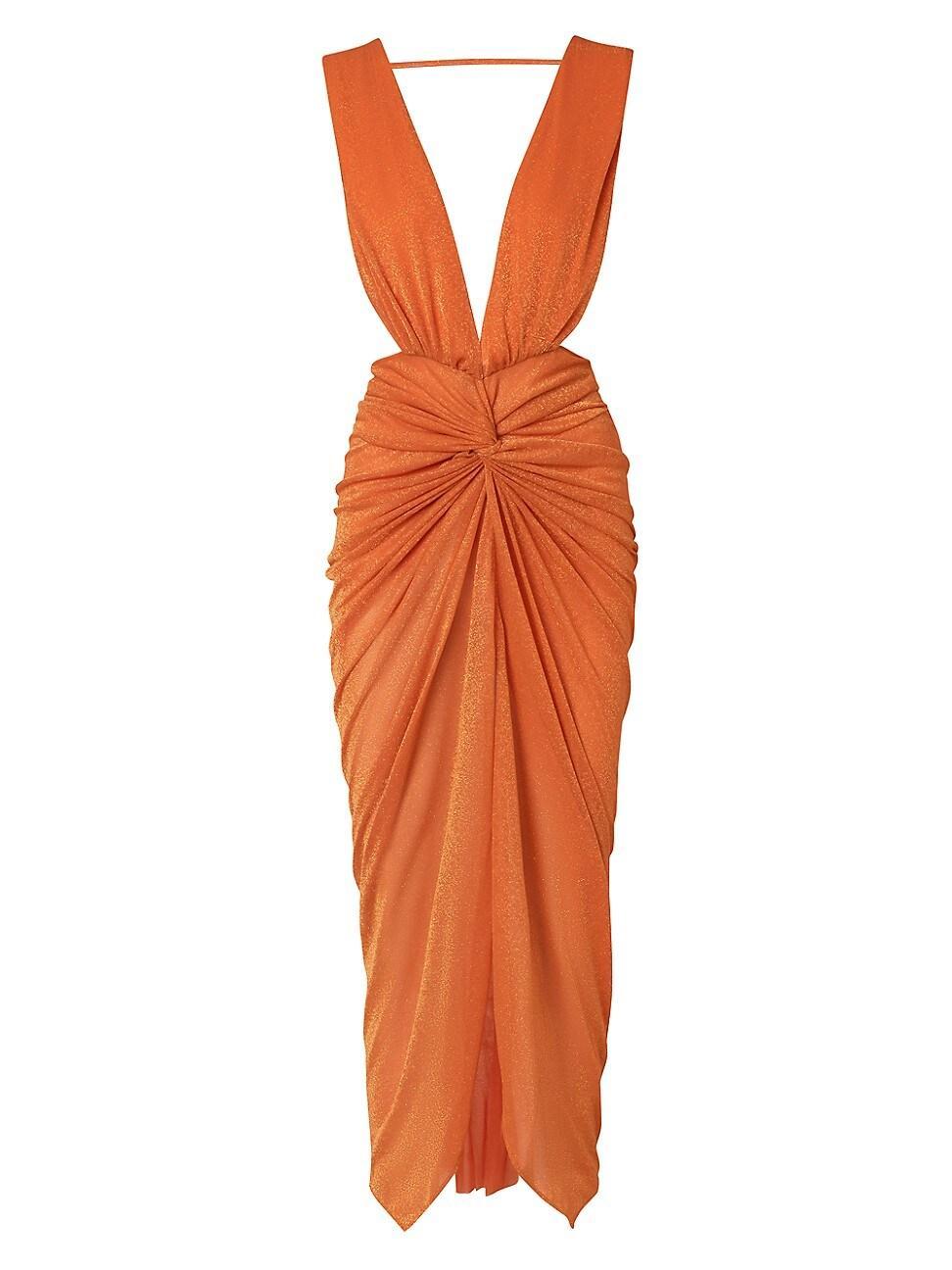 Womens Mia Ruched Maxi Dress Product Image