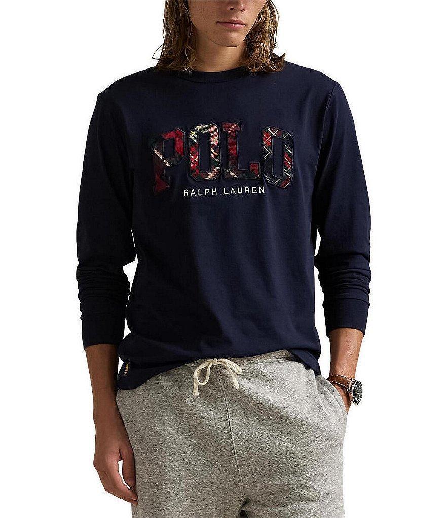 Polo Ralph Lauren Plaid Logo Long Sleeve T-Shirt Product Image