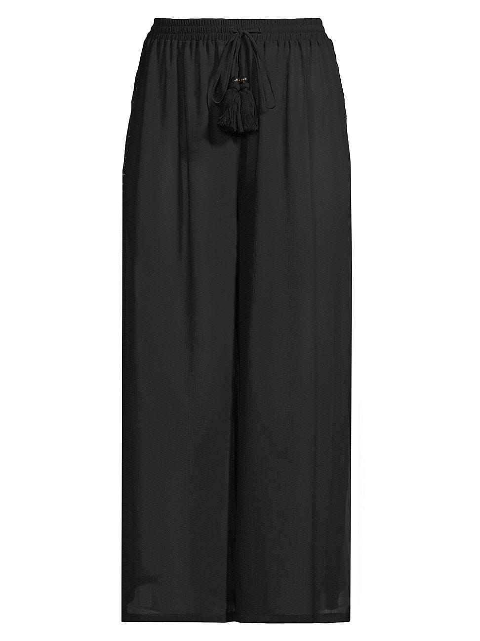 Womens Shelby Tassel Cover-Up Pants Product Image