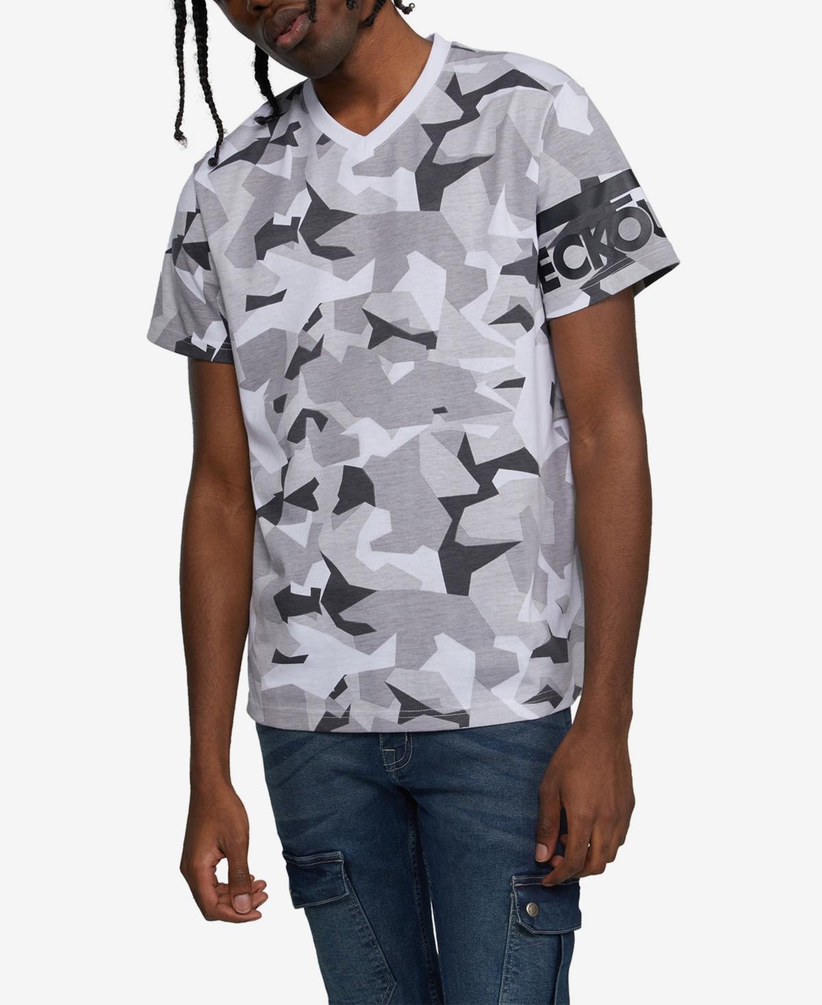 Ecko Unltd Mens Short Sleeve Madison Ave V-Neck T-shirt Product Image