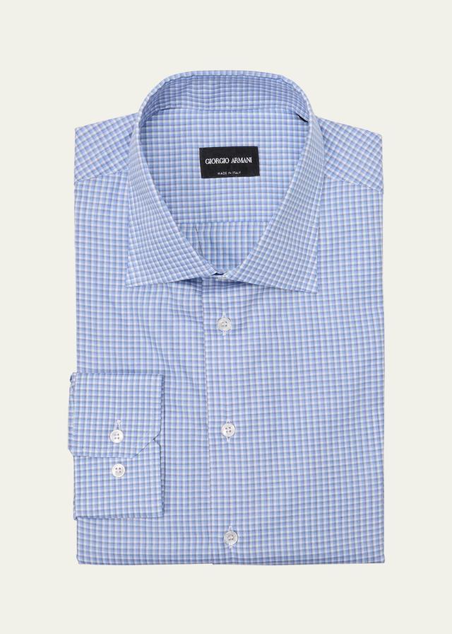 Men's Cotton Plaid Dress Shirt Product Image