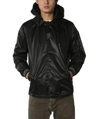 Men's Coach Jacket with Fleece Hood Product Image