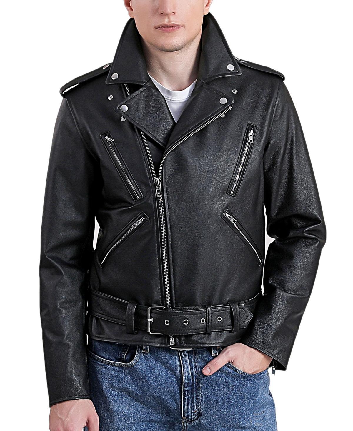 Bgsd Mens Men Leather Urban Rider Jacket Product Image