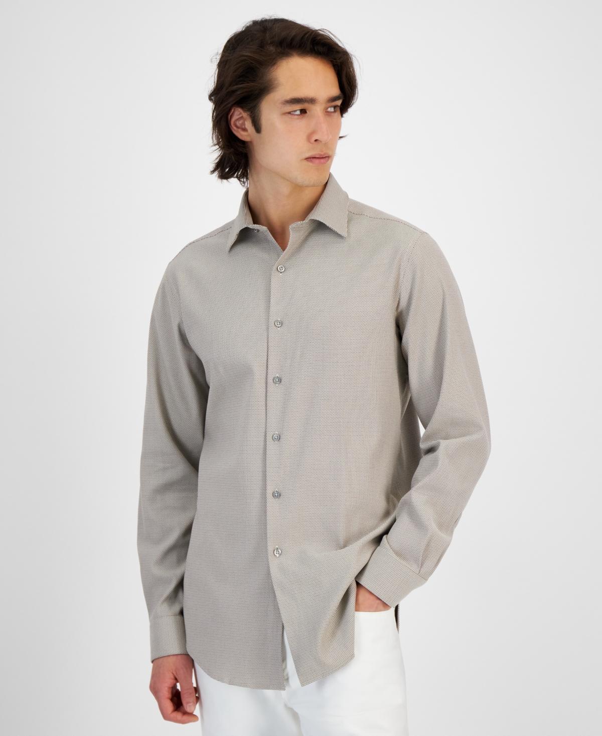 Alfani Mens Slim-Fit Dobby Dress Shirt, Created for Macys Product Image