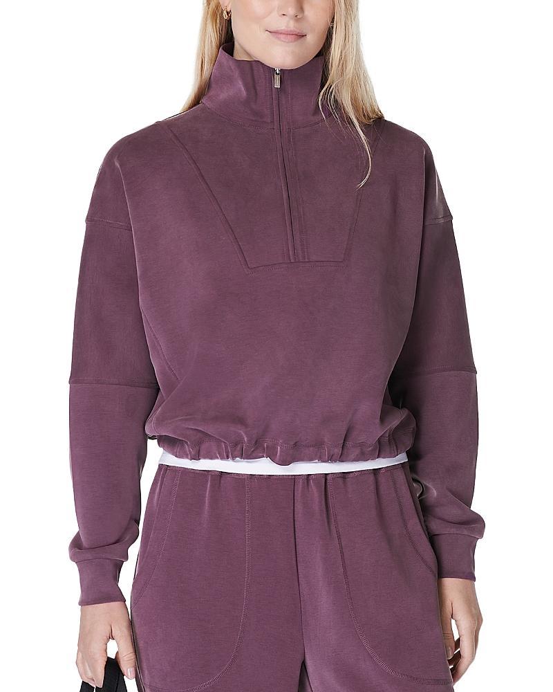 Sweaty Betty Sand Wash Funnel Neck Half Zip Sweatshirt Product Image