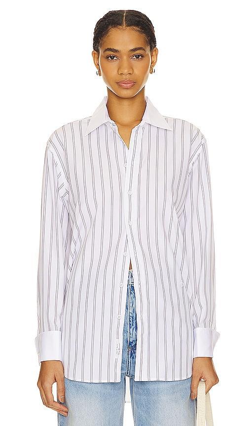 Womens Diana Striped Button-Up Shirt Product Image