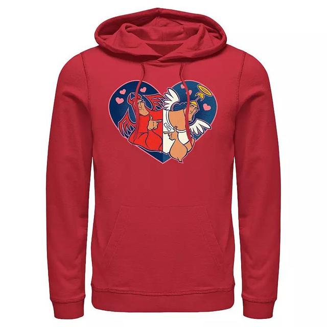 Disneys The Emperors New Groove Kronk Devil Angel Heart Mens Graphic Hoodie Product Image