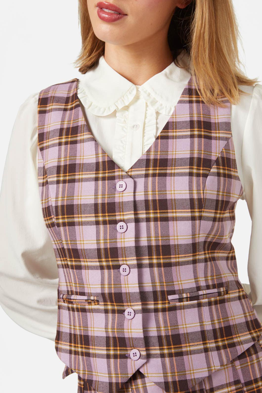 Jeannie Check Vest Product Image