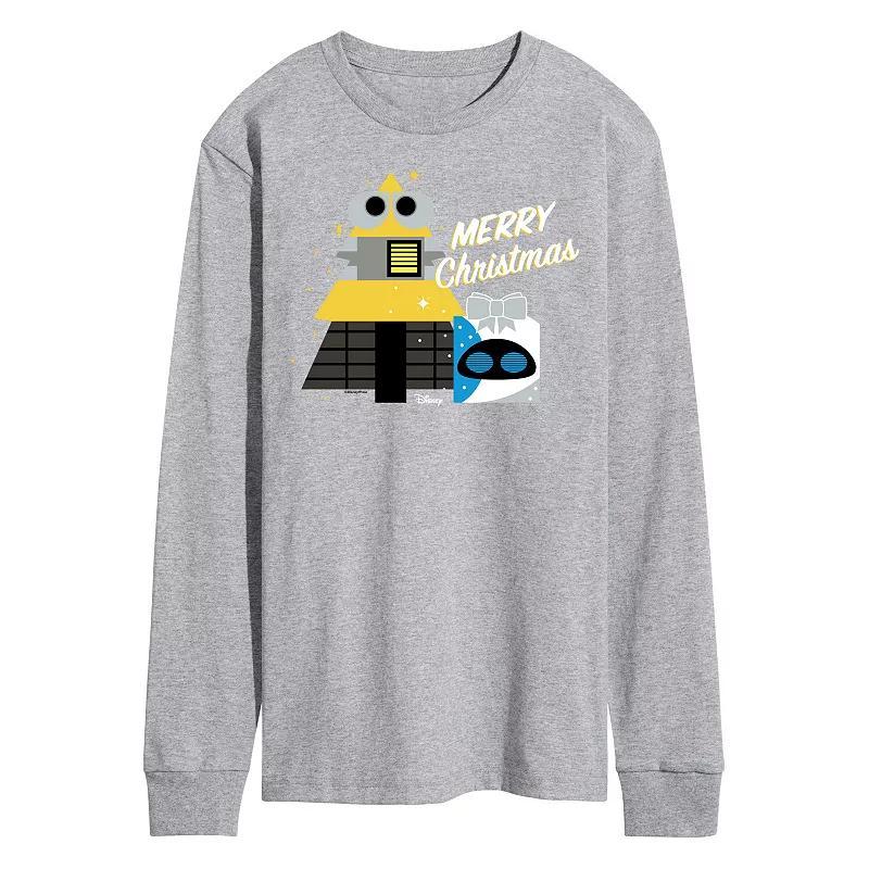 Disney / Pixars WALL-E Mens Merry Christmas Long Sleeve Graphic Tee Product Image