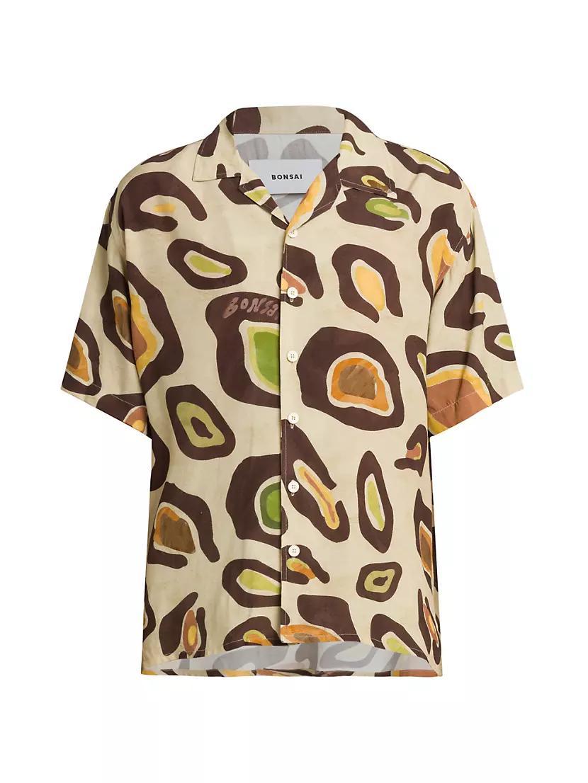 Graphic Oversized Camp Shirt Product Image