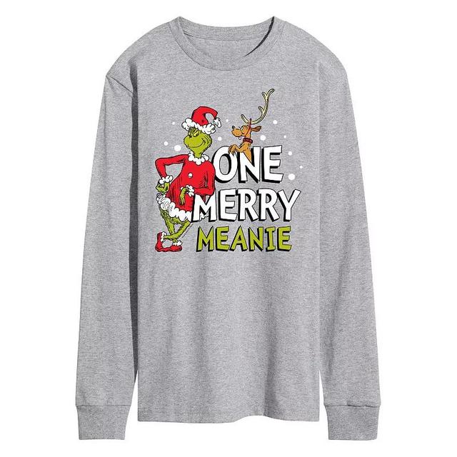 Mens Dr. Seuss Grinch One Merry Meanie Long Sleeve Tee Product Image