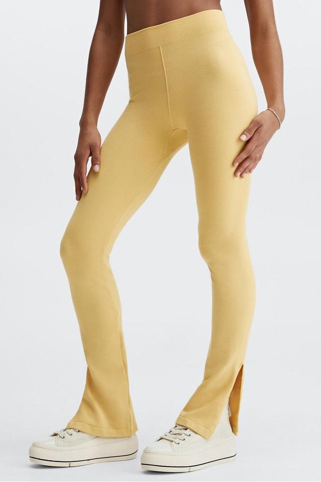 Fabletics Cloud Seamless High-Waisted Pant Womens yellow Size L Product Image