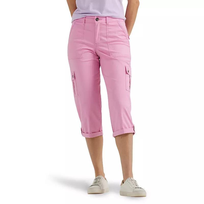 Womens Lee Flex-To-Go Cargo Capri Pants Sugar Purple Product Image