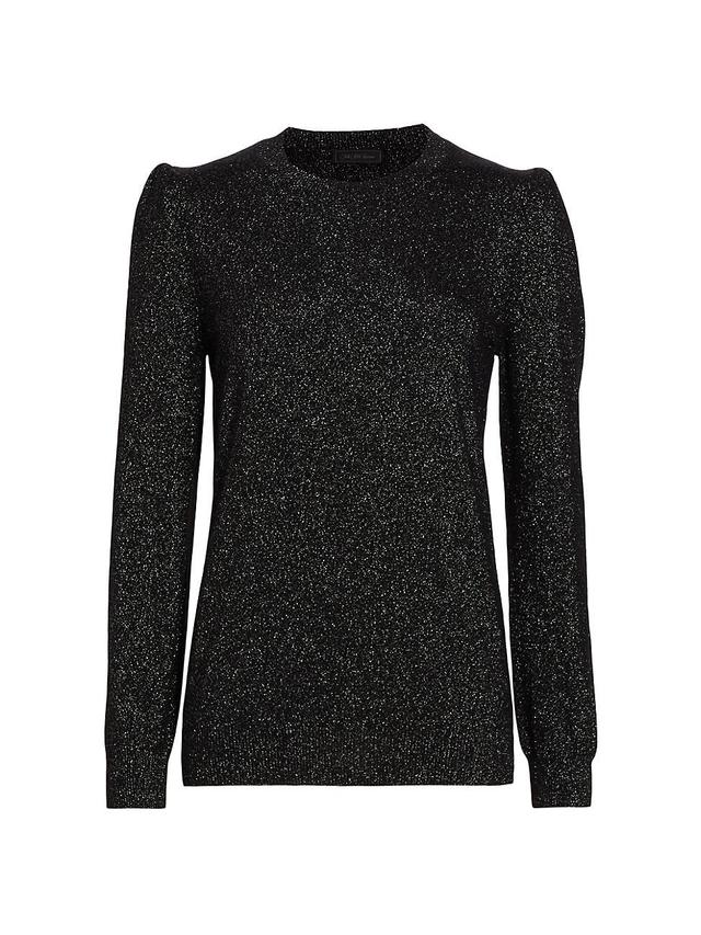 Womens COLLECTION Shine Puff-Sleeve Sweater Product Image