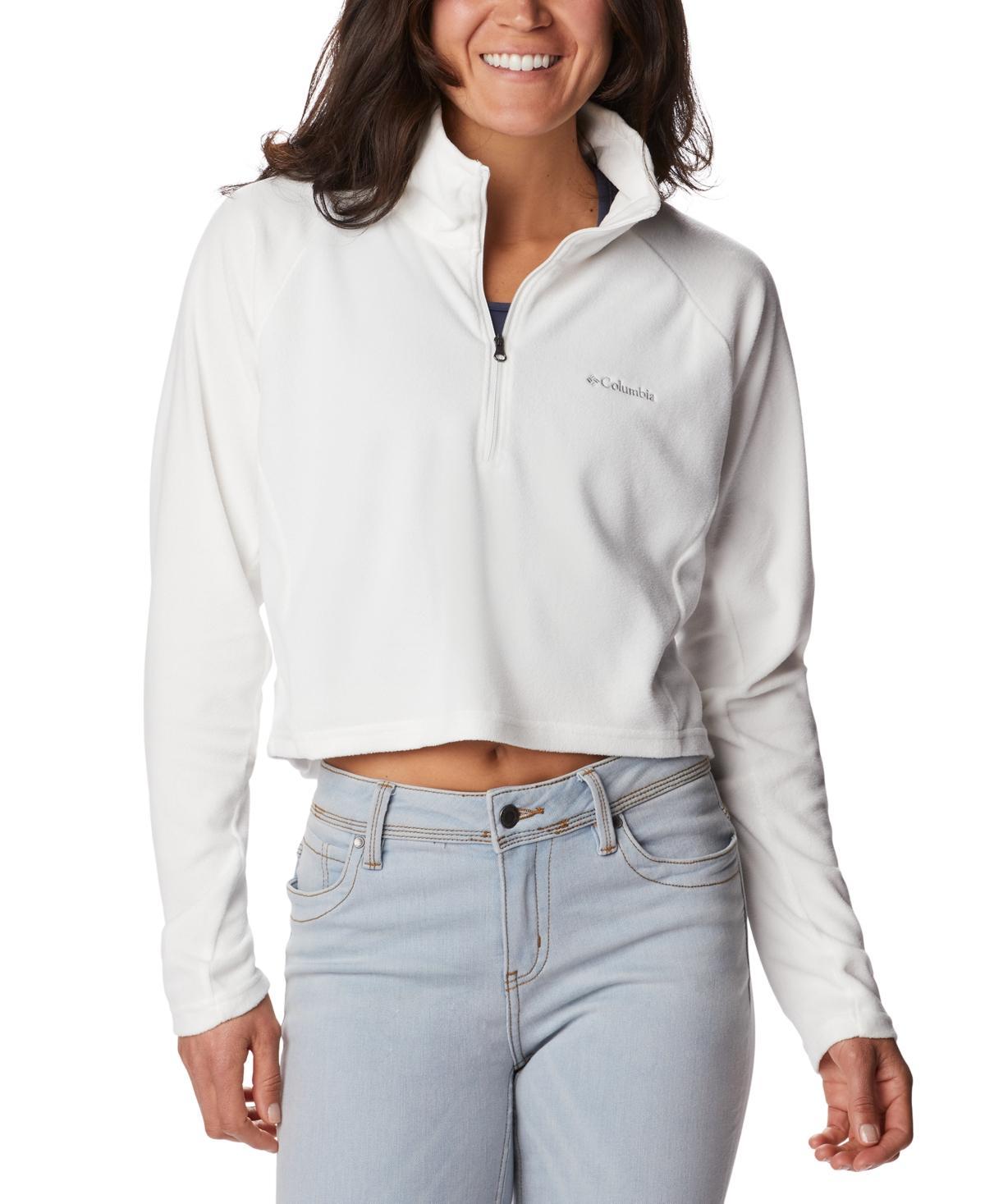 Columbia Womens Glacial Cropped Ii Sportswear Fleece 1/2-Zip Top Product Image