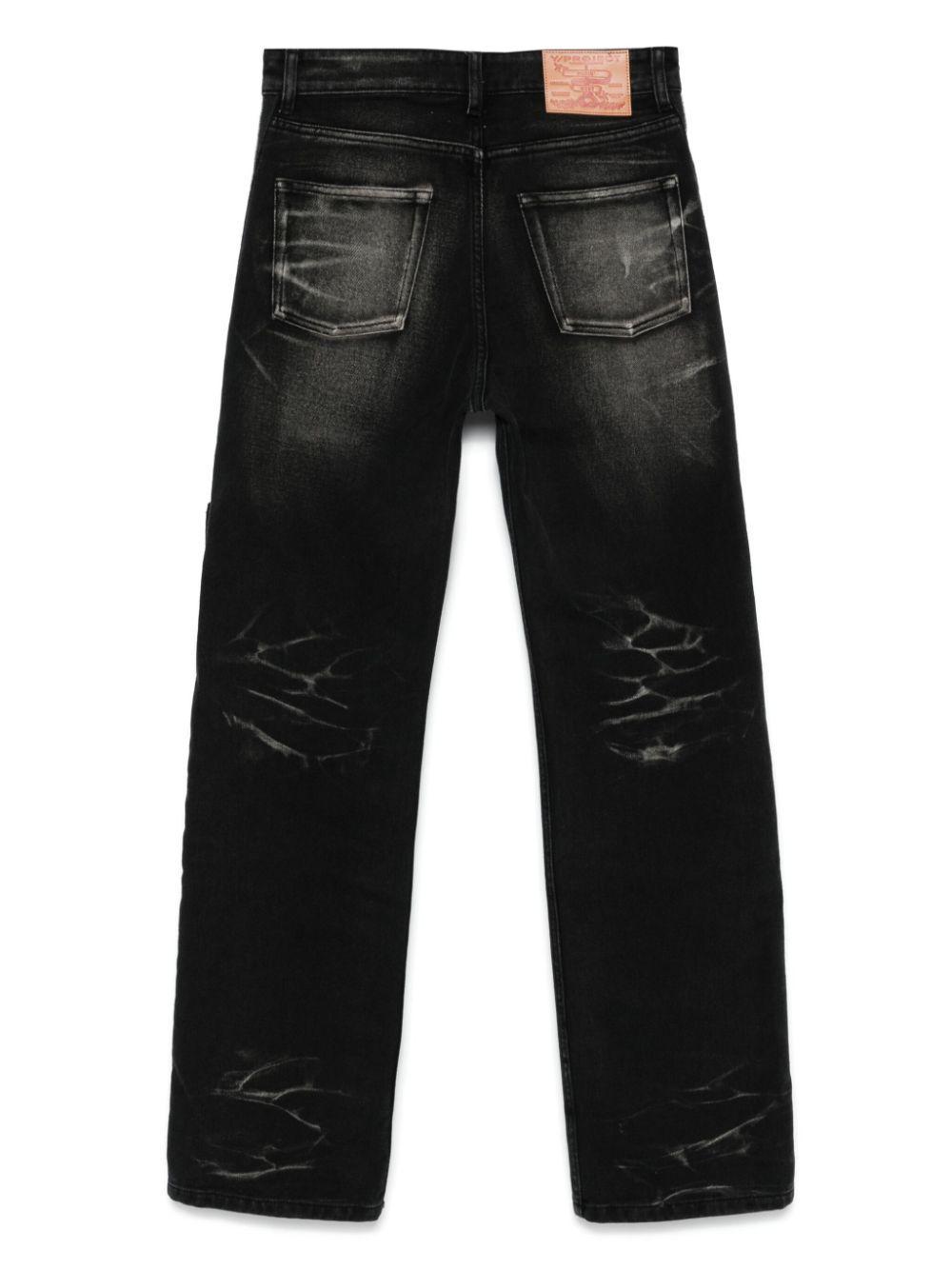 touch-strap multi-panel jeans Product Image