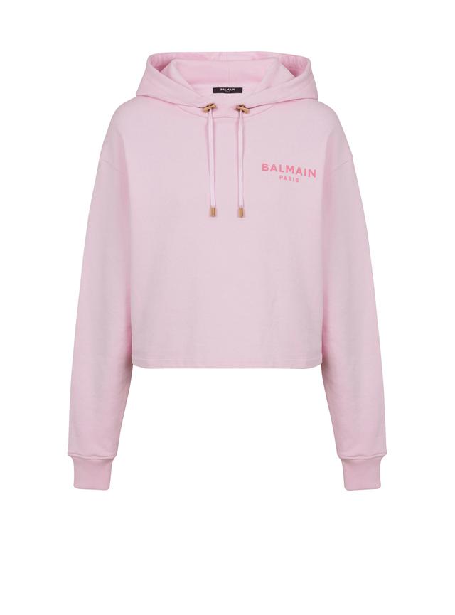 Flocked Balmain Paris hoodie Product Image