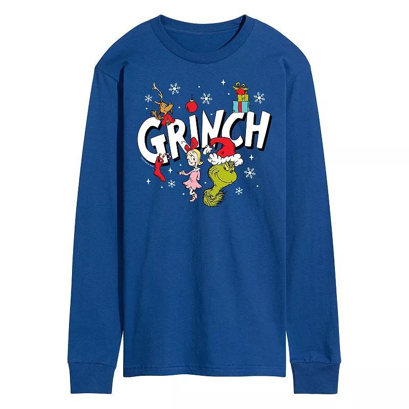 Mens Dr. Seuss Grinch Logo Long Sleeve Tee Product Image