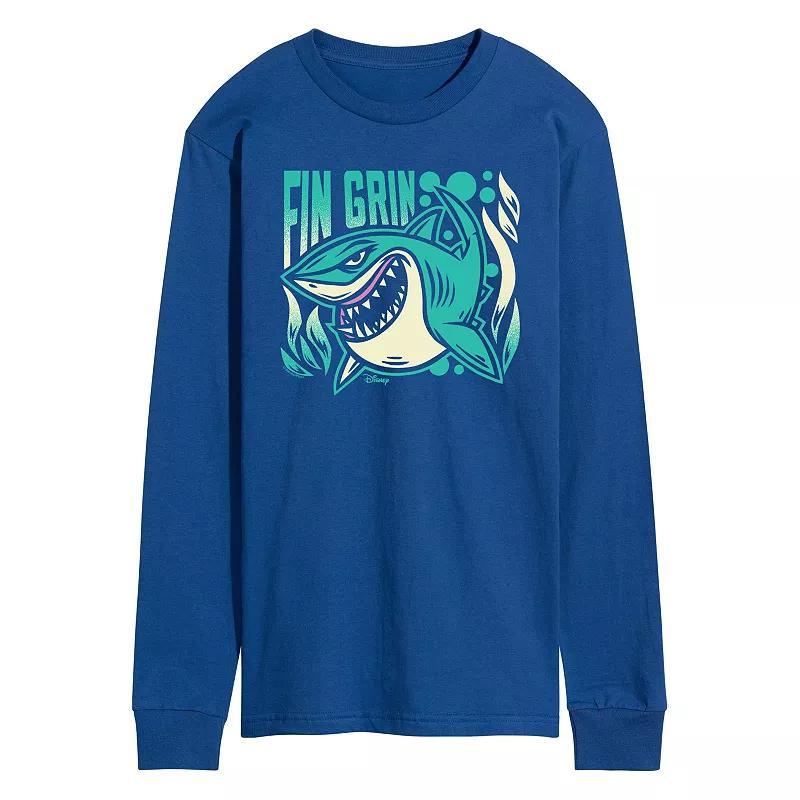 Disney / Pixars Finding Nemo Mens Fin Grin Long Sleeve Graphic Tee Product Image