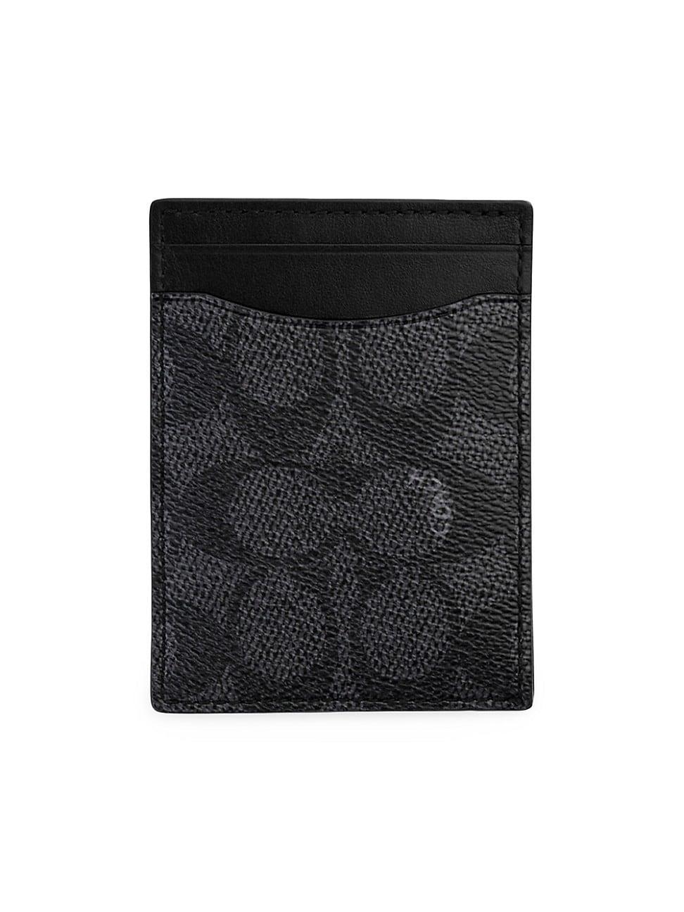 Mens Monogram Money Clip Card Case Product Image