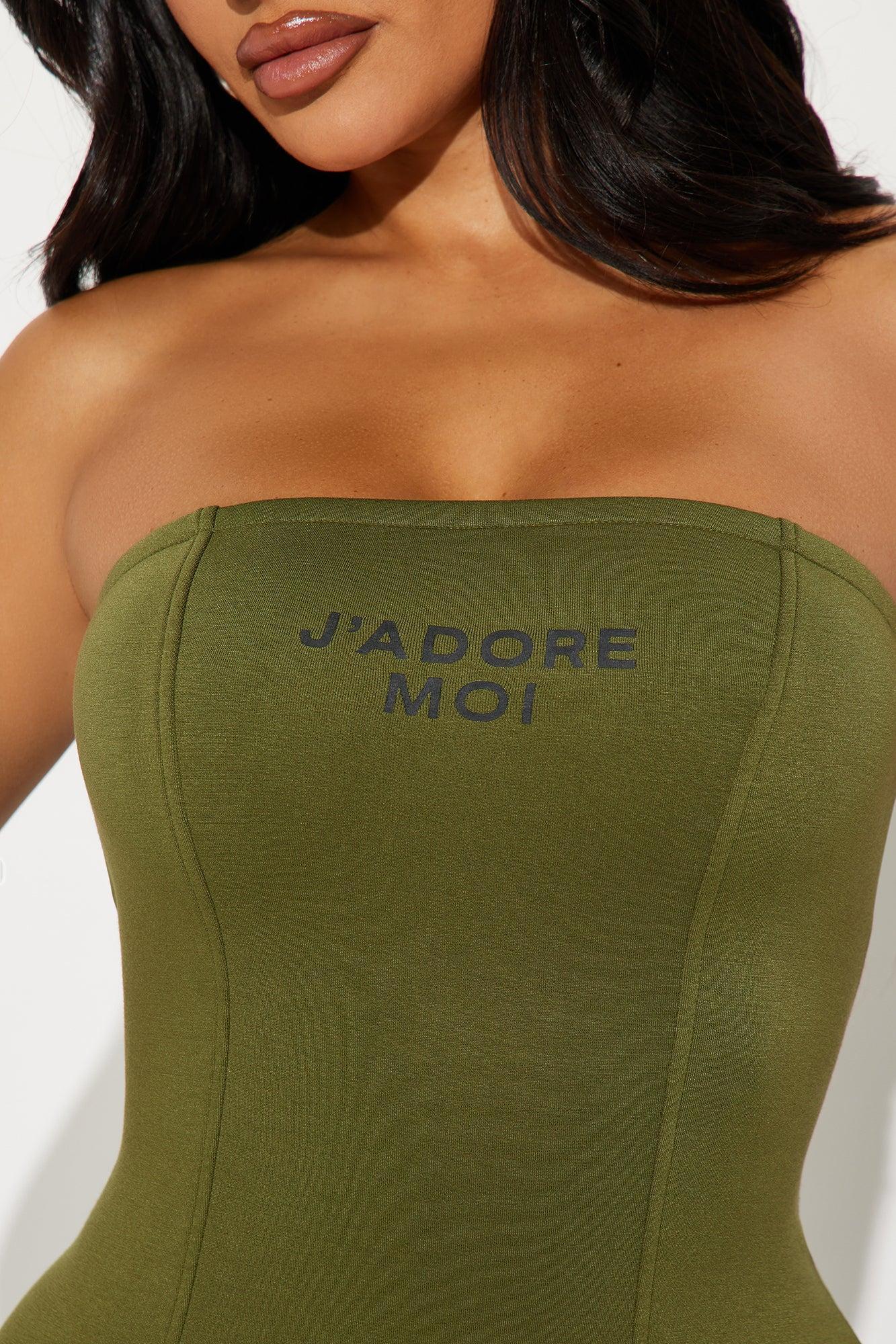 J'Adore Moi Midi Dress - Olive Product Image