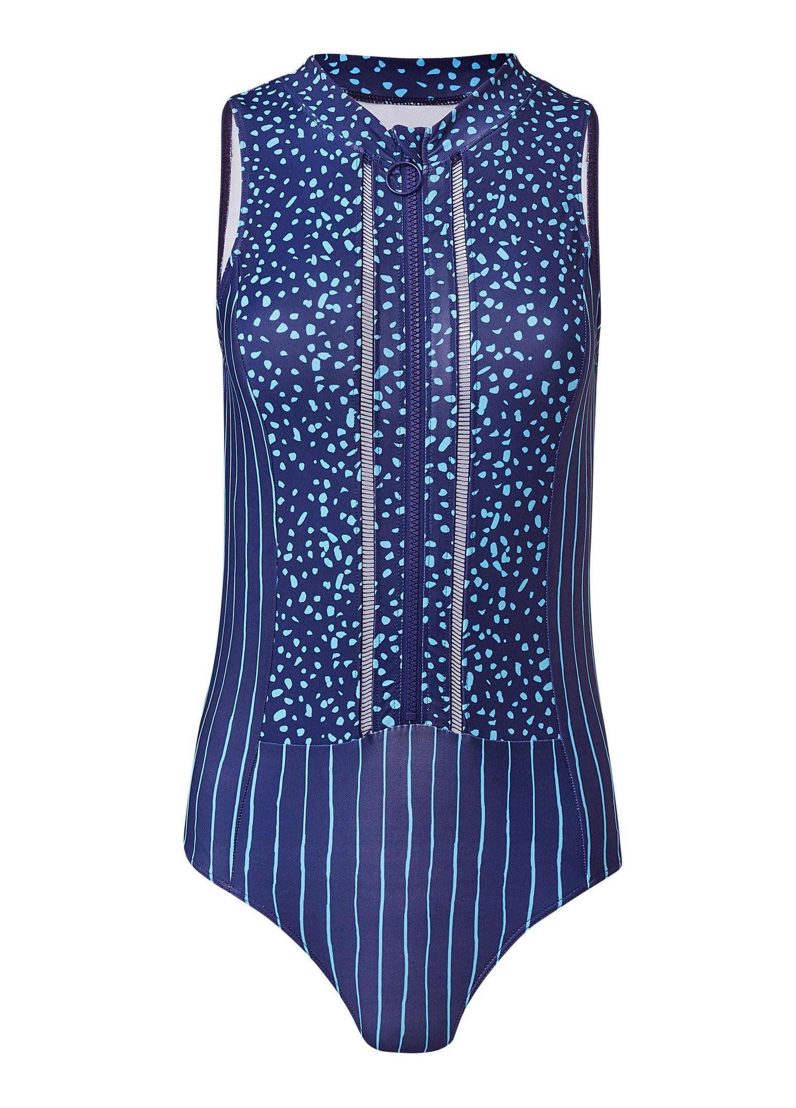 Zip-Up One-Piece - Midnight Dive Product Image