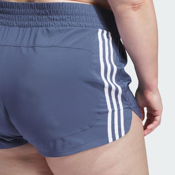 Pacer Training 3-Stripes Woven High-Rise Shorts (Plus Size) Product Image