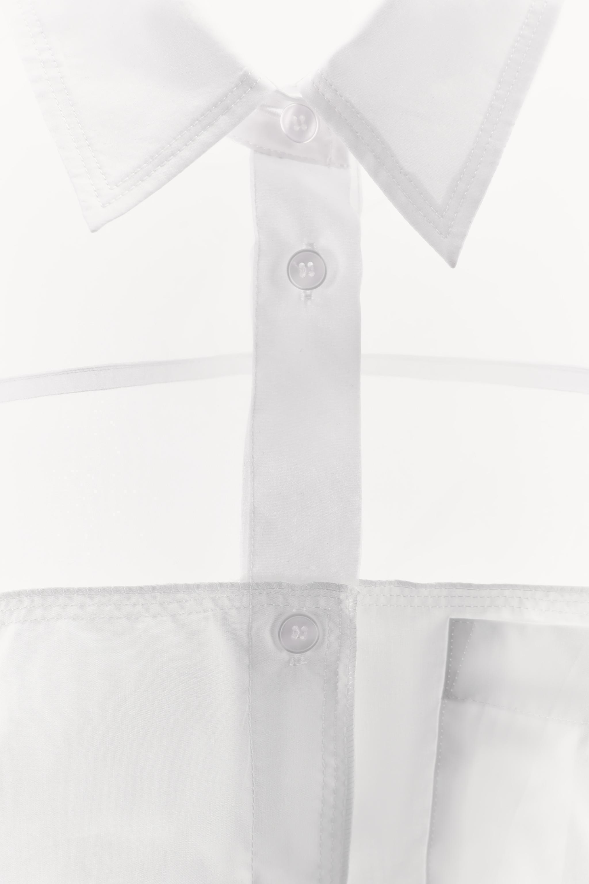 OVERSIZE POPLIN ORGANZA SHIRT Product Image